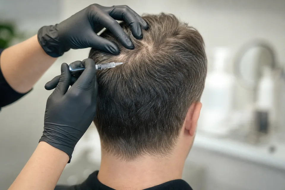 Mesotherapy scalp delivery — shallow microinjections in a clinical setting