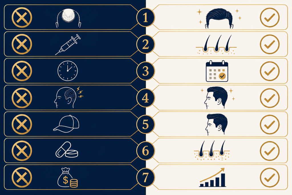 Hair transplant myths versus facts