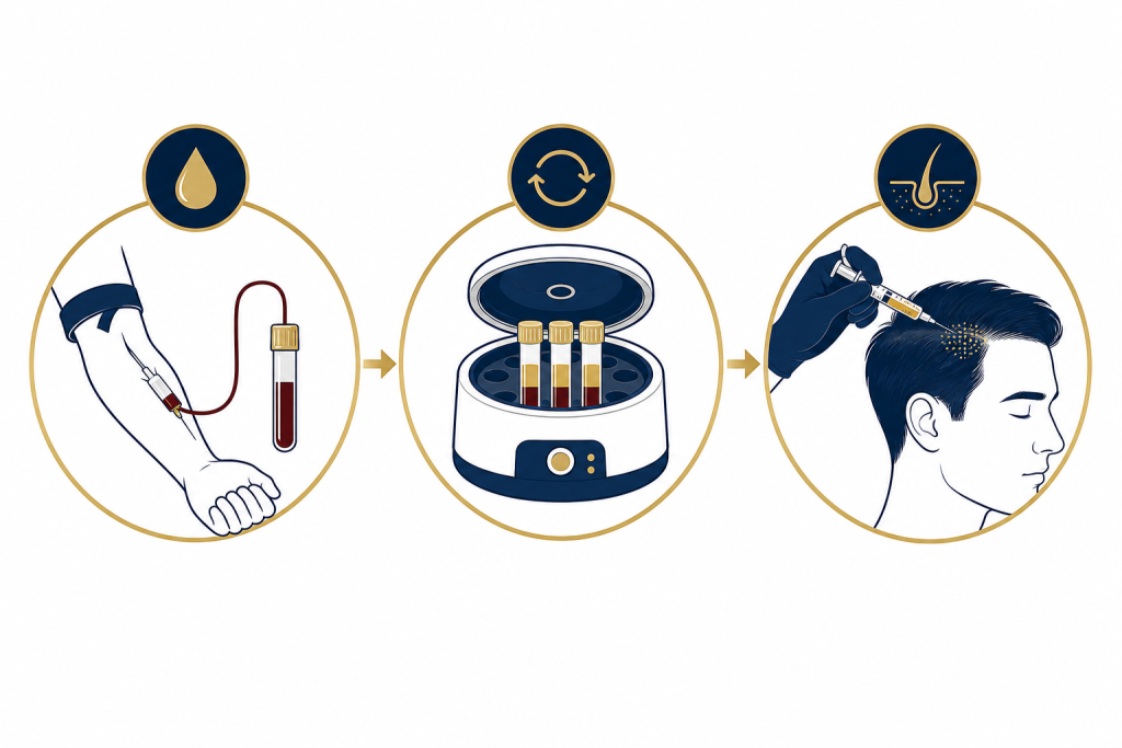 PRP hair treatment process overview